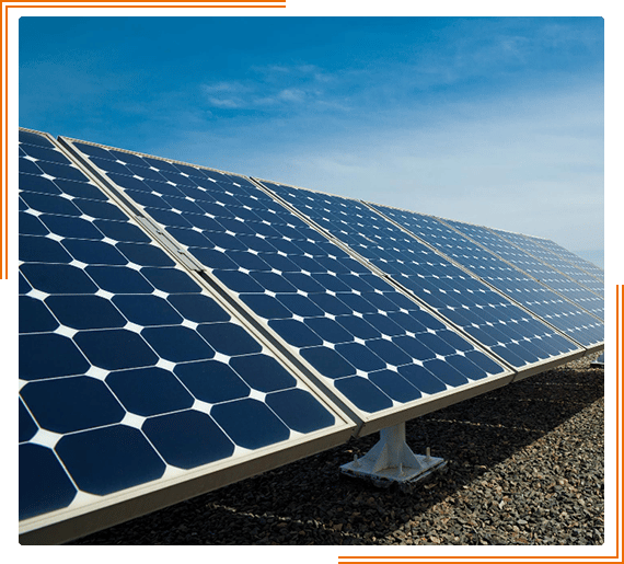 a large solar panel on top of a building