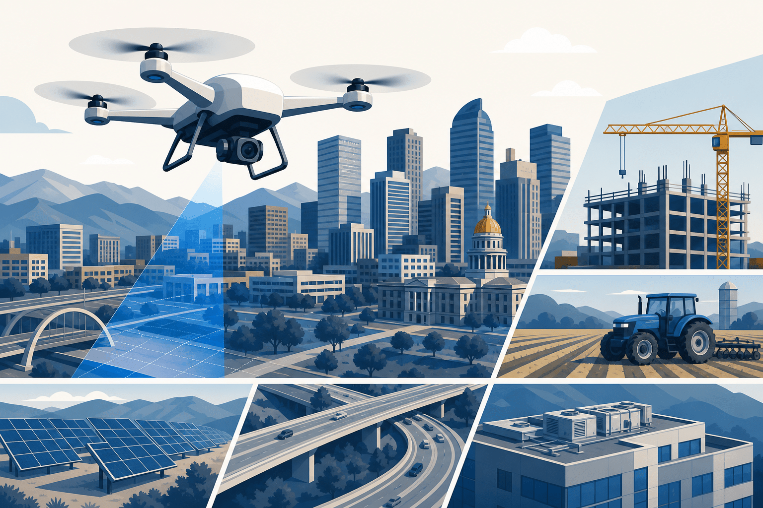 aerial drone services denver hero image