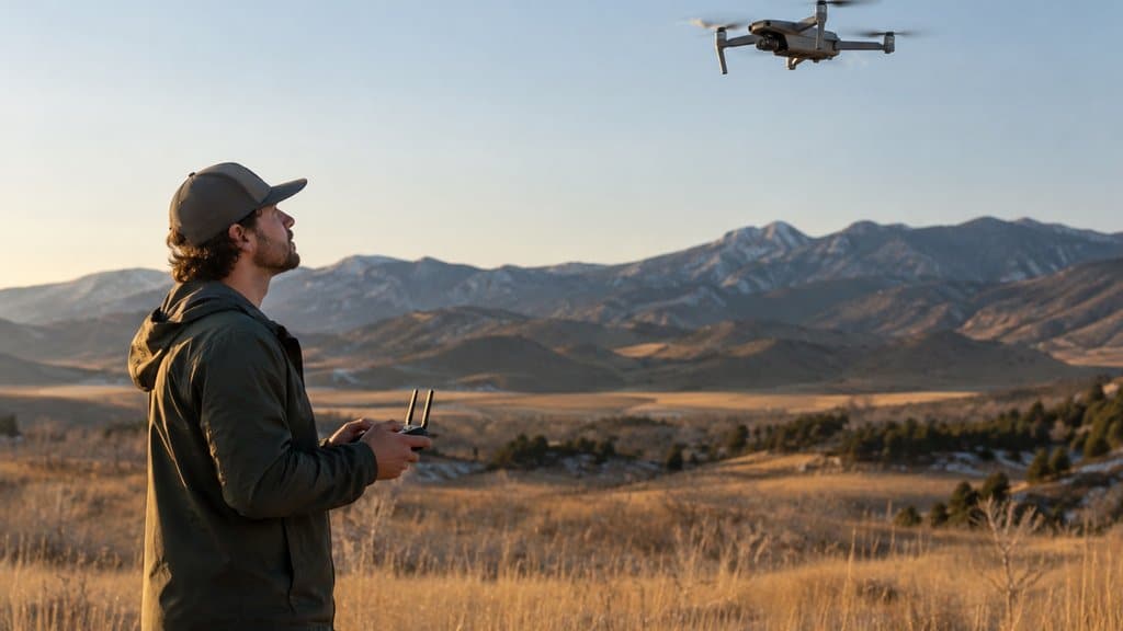 drone pilot Fort Collins foothills