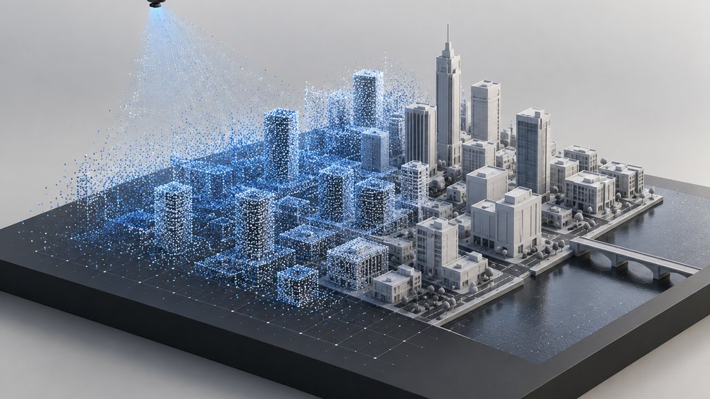urban development drones 3D city model